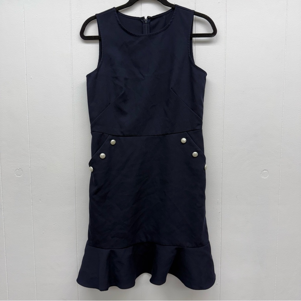 Loft Classic Preppy Navy A-Line Dress